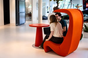 Decos Noordwijk - red chair interns